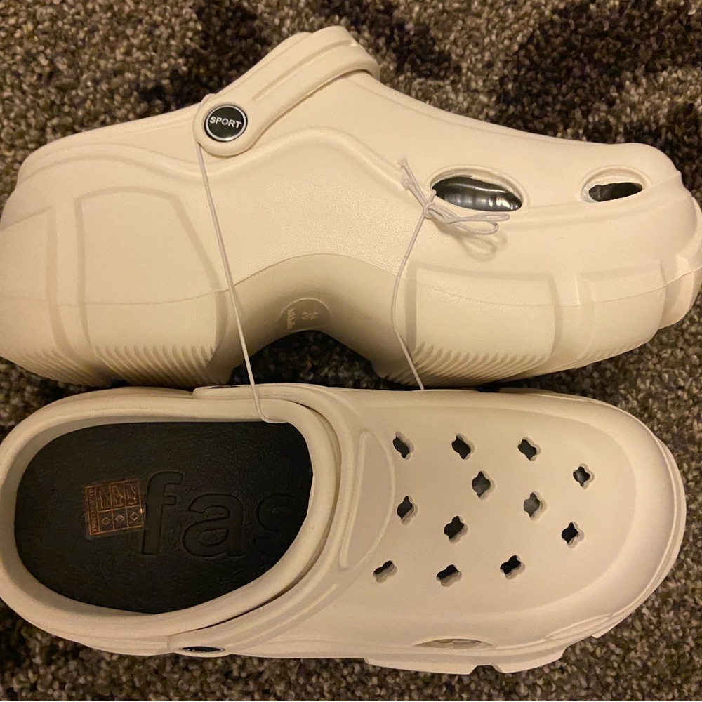 Platform beige krok NEW ultra comfort clog Classic ivory - Picture 11 of 15